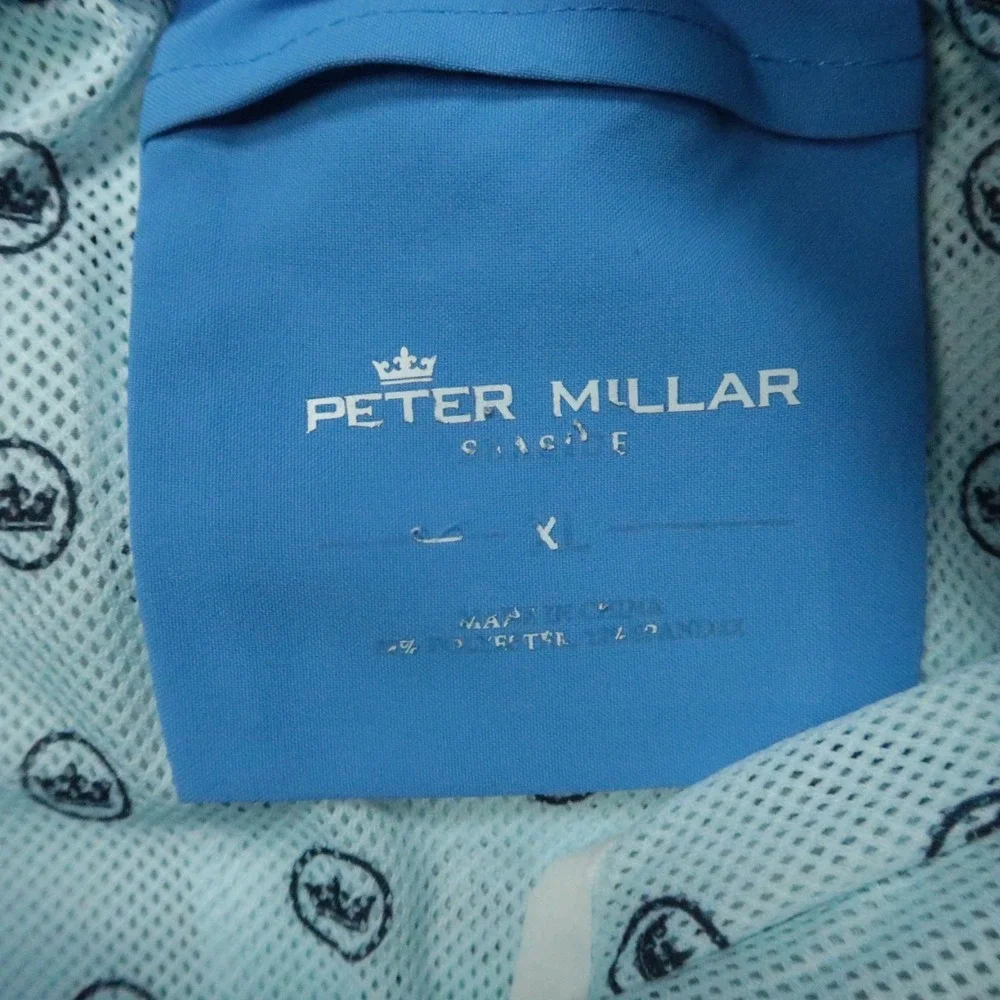 Peter Millar Swim Trunks Mens Extra Large Blue Vintage Neon Print Lined‎ Seaside